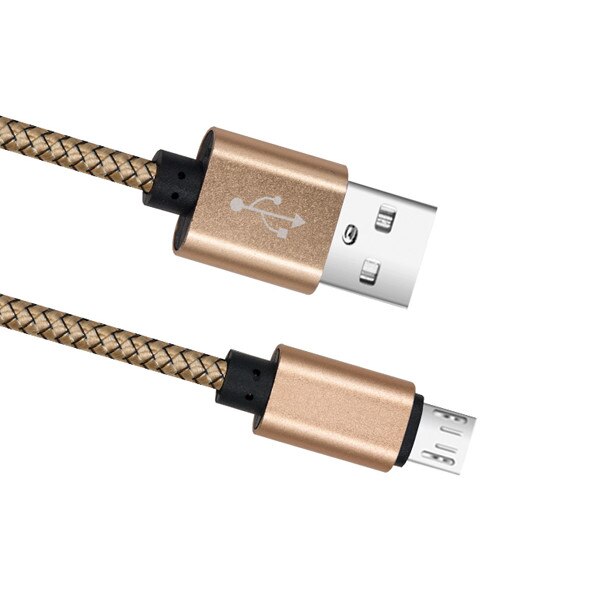 Cablu date si incarcare gold fish charge 2.0 A micro usb de 1 metru lungime