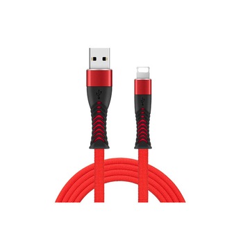 Cablu date si incarcare rosu fish lightning APPLE 2.4 A de 1 metru lungime Cablu date si incarcare rosu fish lightning APPLE 2.4 A de 1 metru lungime