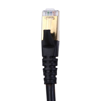 Cablu retea CAT.8 S / FTP UTP, Negru 2m Cablu retea CAT.8 S / FTP UTP, Negru 2m