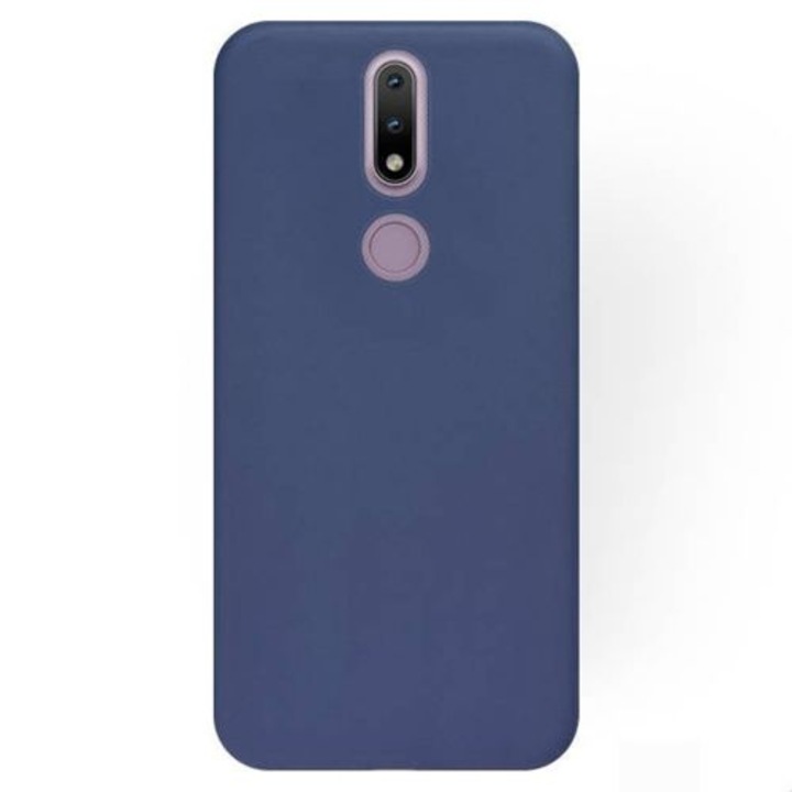 Кейс за телефон Nokia 2.4 - тъмно син силиконов кейс