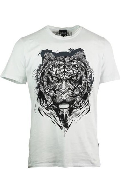 Tricou JUST CAVALLI S03GC0361 , alb, Alb, XL