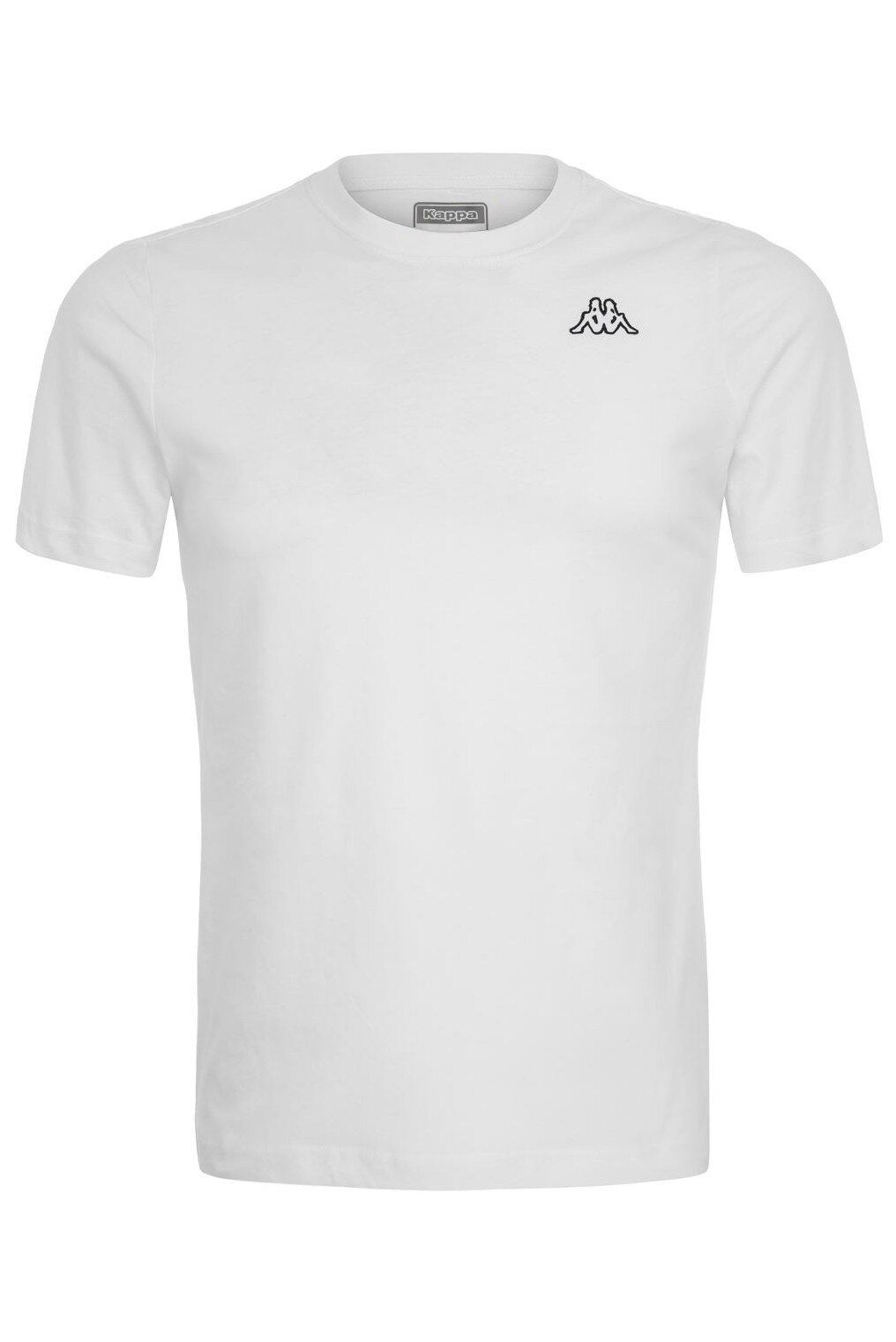 Tricou clasic din bumbac pentru barbati, Kappa, LOGO CAFERS SLIM, Alb