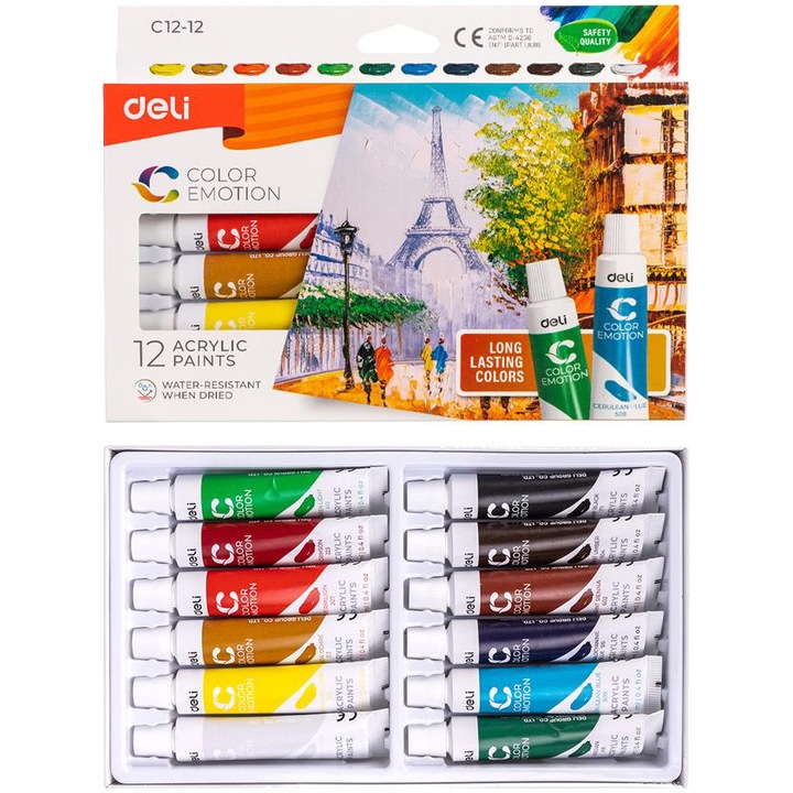 Set culori acrilice lidl