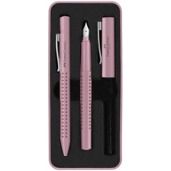Set stilou si pix Faber-Castell Grip 2010 Rose Set stilou si pix Faber-Castell Grip 2010 Rose