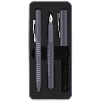 Set stilou si pix Faber-Castell Grip 2010 Gri Set stilou si pix Faber-Castell Grip 2010 Gri