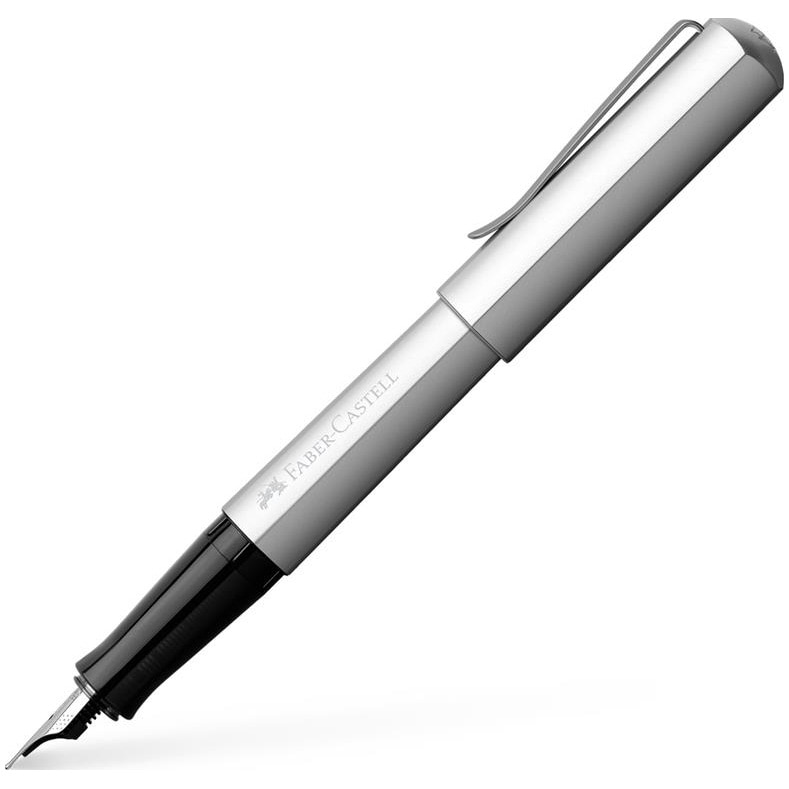 Stilou Faber-Castell Hexo Argintiu, penita M