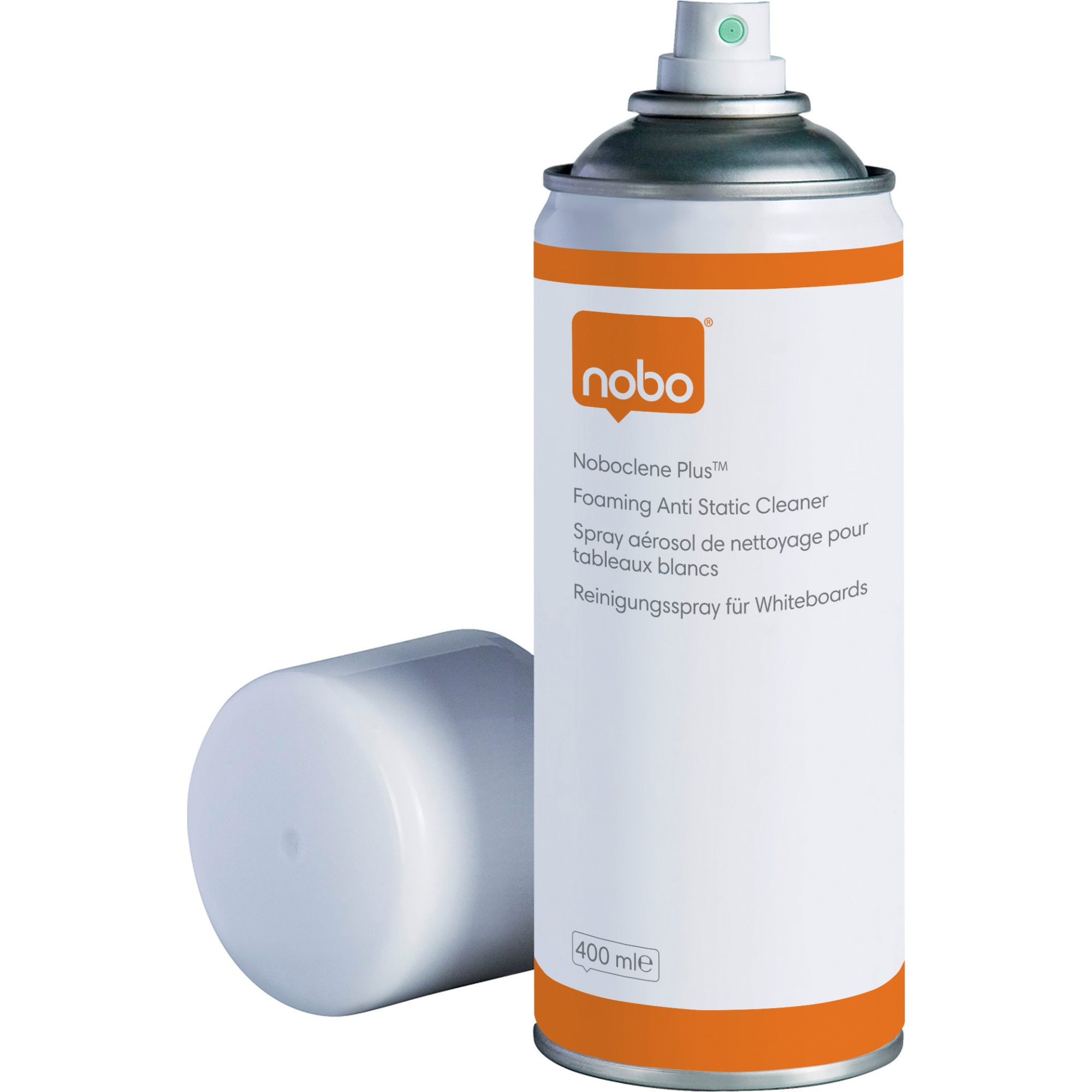 Spray NOBO Clene Plus, spuma, pentru curatare table si flipcharturi, uz regulat, 400 ml