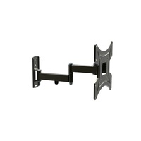 suport de televizor pentru perete reglabil suporta diagonale cuprinse intre 10-27 inch ajustabil pe 180 greutate maxima suportata 20kg compatibilitate vesa 100x100 distanta fata de perete 6 cm  32 cm negru imagen 30_0_
0