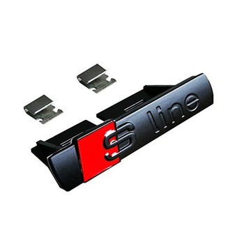 Emblema Sline pentru grila fata Audi, Negru matt Emblema Sline pentru grila fata Audi, Negru matt