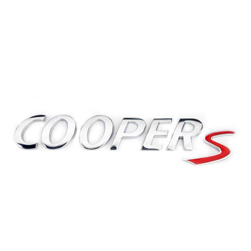Emblema Cooper S pentru spate portbagaj Mini Cooper, chrom
