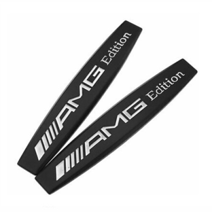 Set embleme AMG edition pentru aripa Mercedes, Negru
