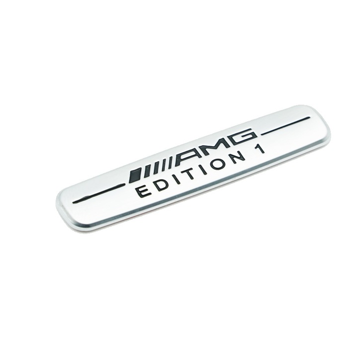 AMG kiadás emblémája Mercedes műszerfalhoz, matt szürke