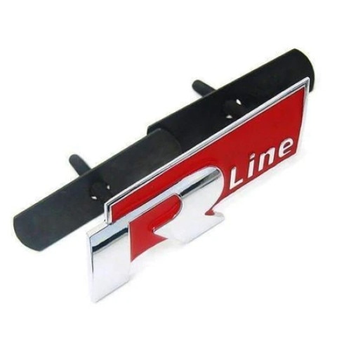 Emblema R Line grila fata Volkswagen, Rosu