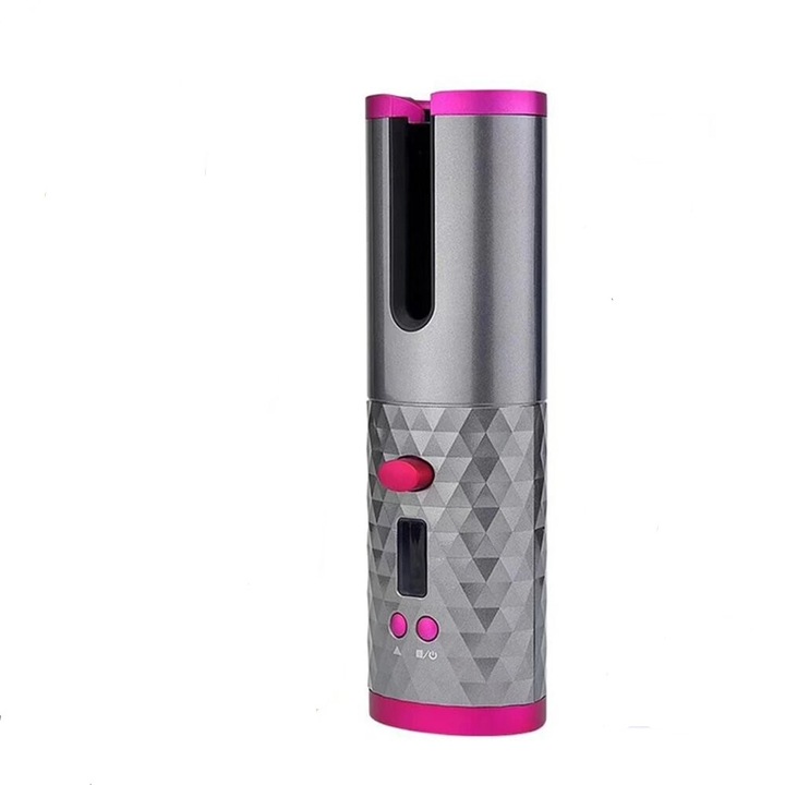 Безжична маша за коса, 2в1, керамична, Power bank за телефон, CORDLESS, Черна