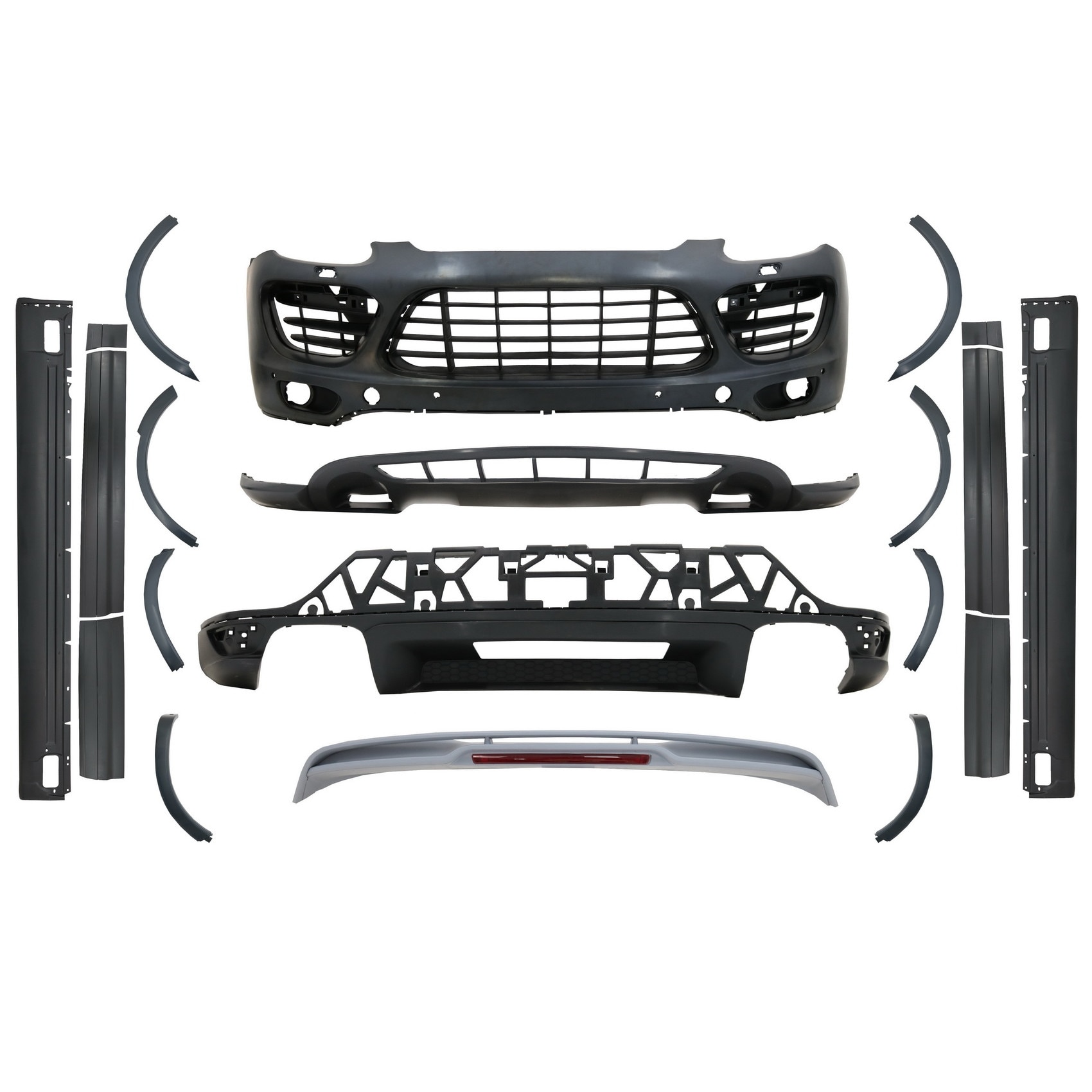 Pachet Exterior Complet compatibil cu Porsche Cayenne 92A (2011-2014) Conversie la GTS Design (CBPOCY2)