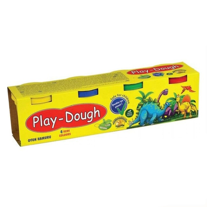 Set 4 culori pentru modelare, Play Dough, 3 ani, 520 g