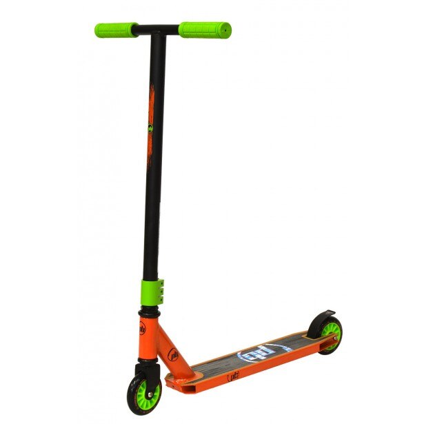 Trotineta PB Stunt Scratch, verde cu portocaliu