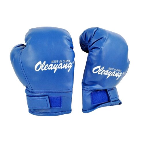 Set 2 manusi box, albastru, piele ecologica, 10 standard