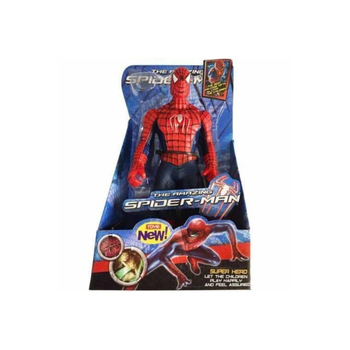 Figurina Spiderman Marvel, Rosu, 32 cm