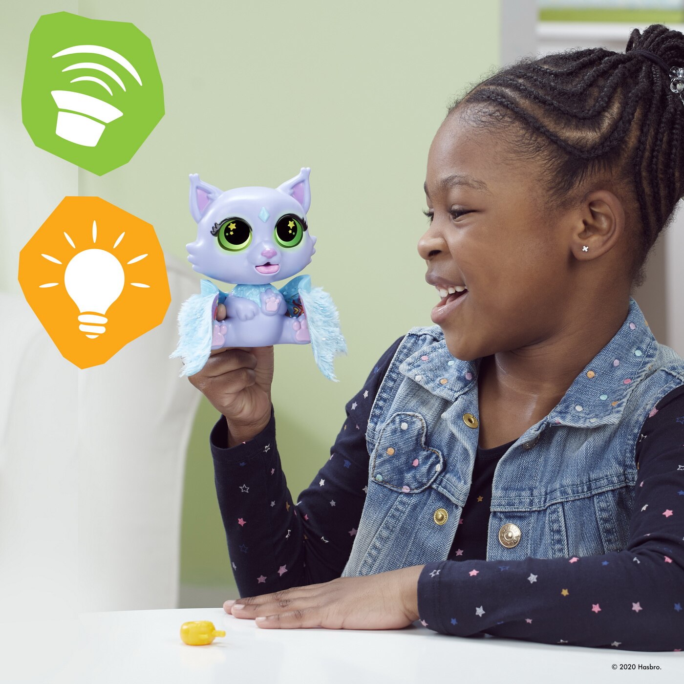 Jucarie interactive FurReal pisicuta Flitter fantastica si interactiva -  Fur Real Friends Multicolor