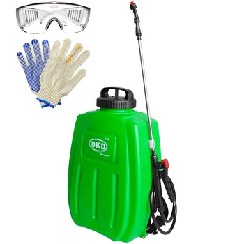 Set vermorel electric DKD KF-16C16, verde, rezervor 16 L, 3 capete, 1 x manusi, 1 x ochelari protectie AgroPro Set vermorel electric DKD KF-16C16, verde, rezervor 16 L, 3 capete, 1 x manusi, 1 x ochelari protectie AgroPro