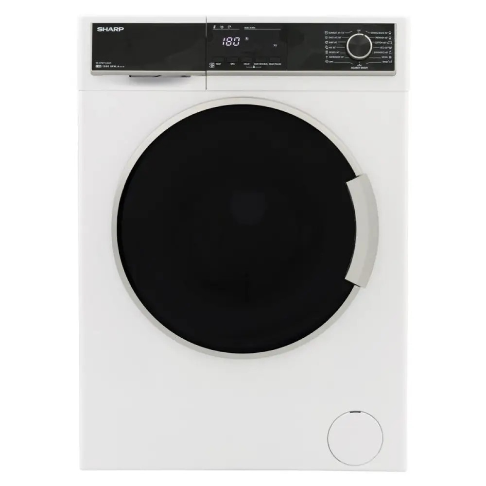 Masina de spalat rufe frontala SHARP ES-HFB812AWC, Motor Advanced Inverter, 8 kg, 1200 rpm, Clasa C, Alb