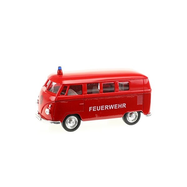Macheta auto pentru interventii Welly, Volkswagen 1963 T1, Toi Toys, Bus 13x14.5x5.5 cm