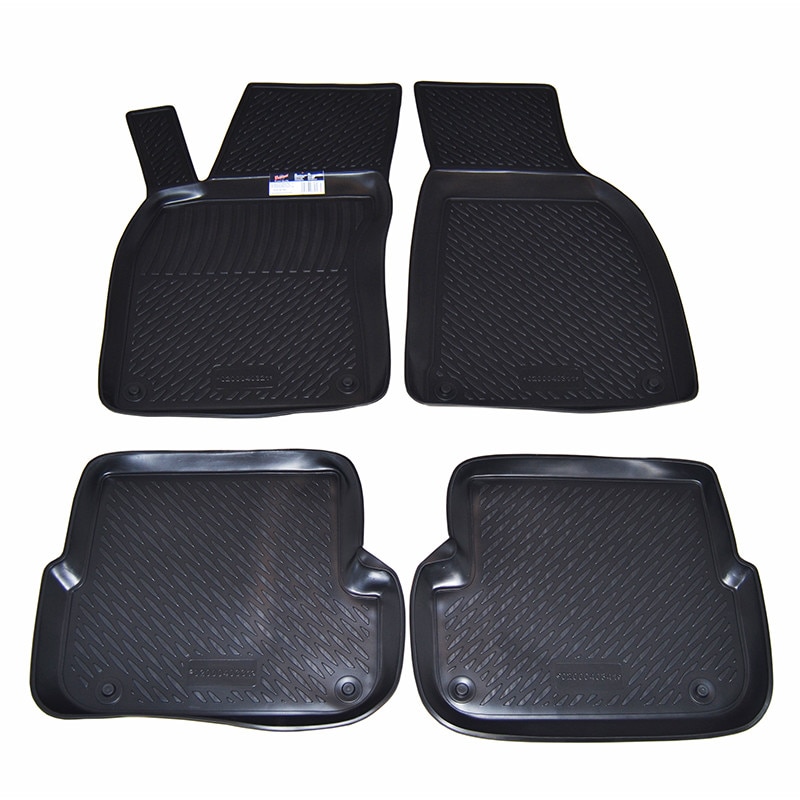 Set covorase AutoLux, presuri tip tavita, cauciuc, pentru Audi A6 model C6 2008-2011, 4 buc