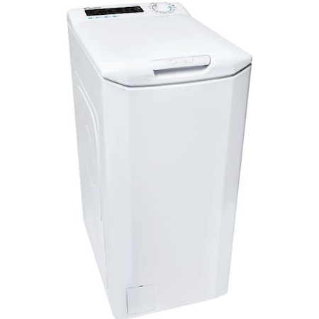Masina de spalat rufe cu incarcare verticala Candy CSTG 47TME/1-S, 7 kg, 1400 rpm, Clasa B, Motor Inverter, Mix Power Systems, Gentle touch opening, Alb