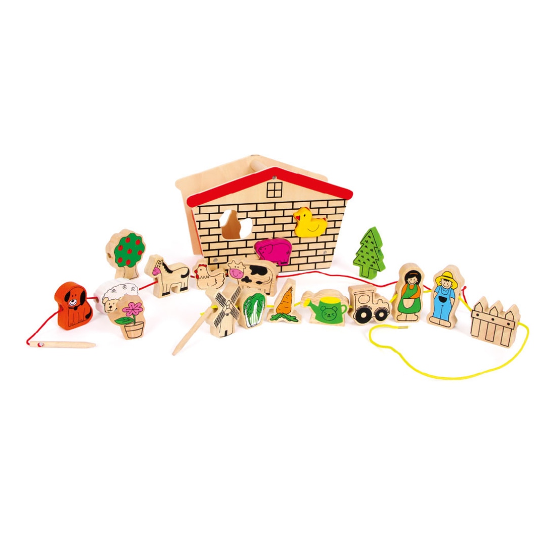 Joc de snuruit si potrivire forme din lemn 