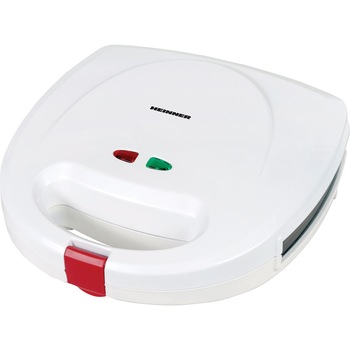 Sandwich maker Heinner Jadde 750 SM-2K750WH, 750W, plite detasabile, invelis antiaderent, capacitate: 2 sandwich-uri, Alb Sandwich maker Heinner Jadde 750 SM-2K750WH, 750W, plite detasabile, invelis antiaderent, capacitate: 2 sandwich-uri, Alb