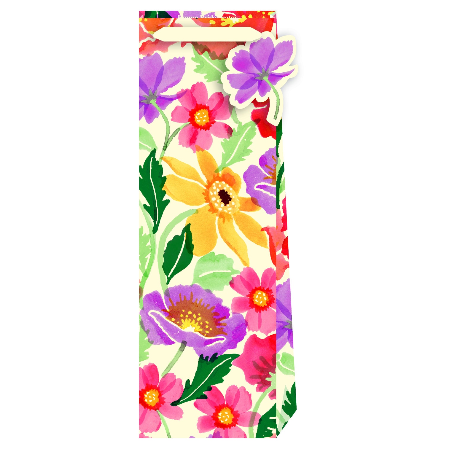 Punga cadou Emma Bridgewater Bright Poppies & Cosmos, bottle bag, Cu model