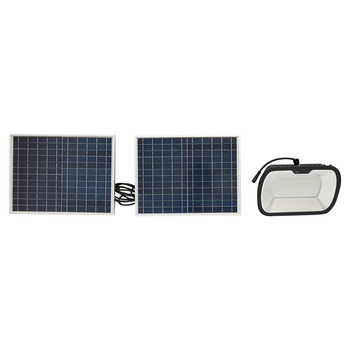 Lampa LED 126x0.5W cu panou solar 25W si baterie 7V/10Ah Breckner Germany Lampa LED 126x0.5W cu panou solar 25W si baterie 7V/10Ah Breckner Germany