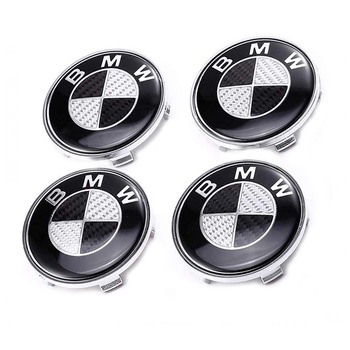 Set 4 capacele roti 68mm, pentru jante aliaj BMW,negru cu gri ,carbon Set 4 capacele roti 68mm, pentru jante aliaj BMW,negru cu gri ,carbon