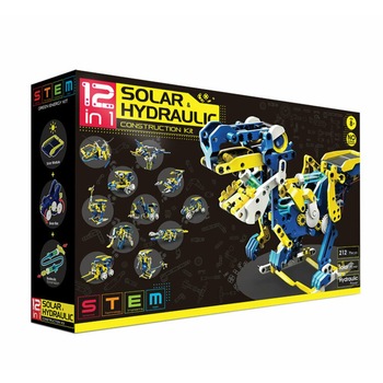 Kit Robotica de Constructie Roboti Solari si Hidraulici 12 in 1 Kit Robotica de Constructie Roboti Solari si Hidraulici 12 in 1