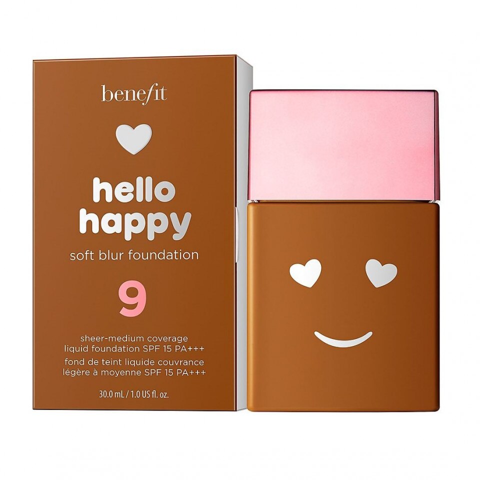 Fond de ten matifiant, Benefit, Hello Happy Soft Blur, 09 Deep Neutral, Spf 15, 30 ml