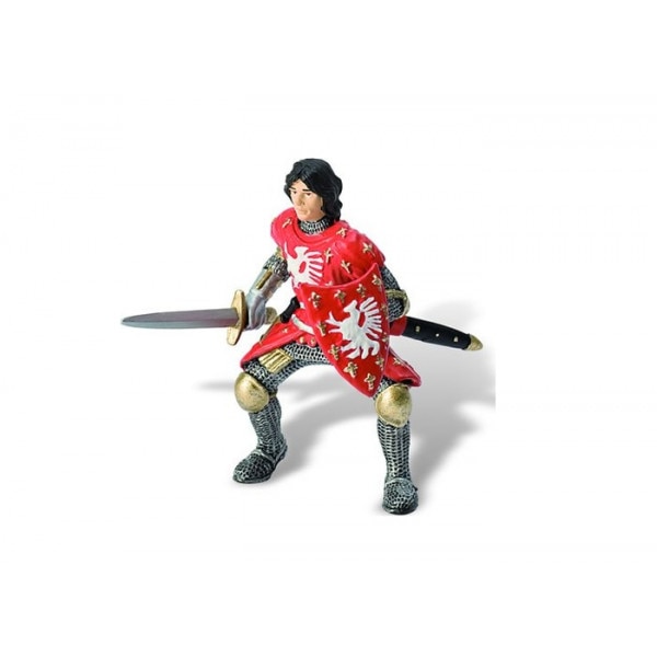 Figurina de colectie Printul Iron Heart cu armura si scut rosu Bullyland 73565