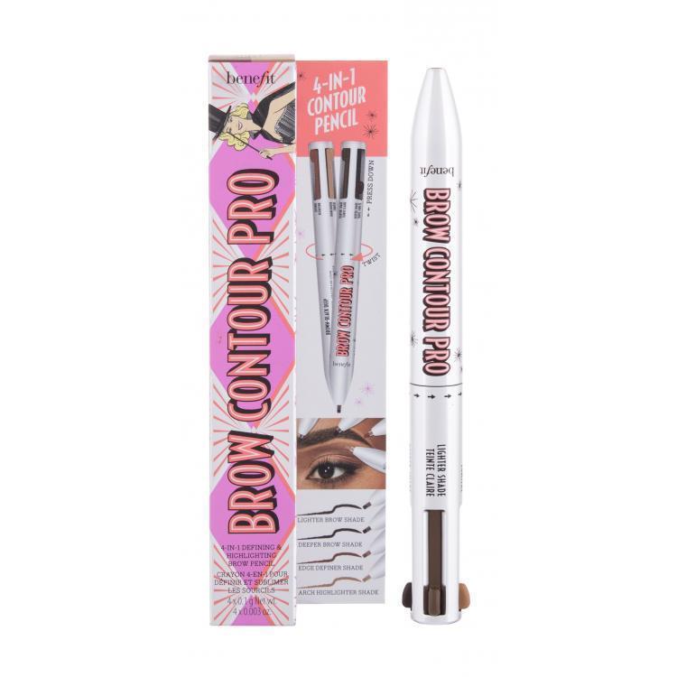 Creion pentru conturarea sprancenelor Benefit Brow Contour Pro, 05 Brown-Black/Deep, 4x0.1 g
