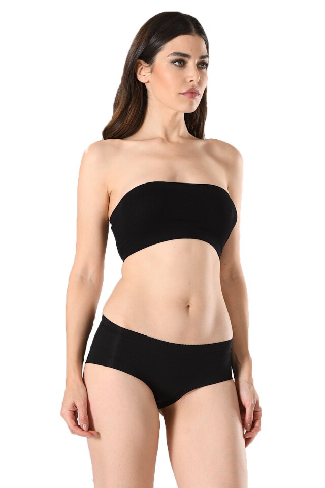 Chiloti dama fara cusatura Serena, model 12596, Negru