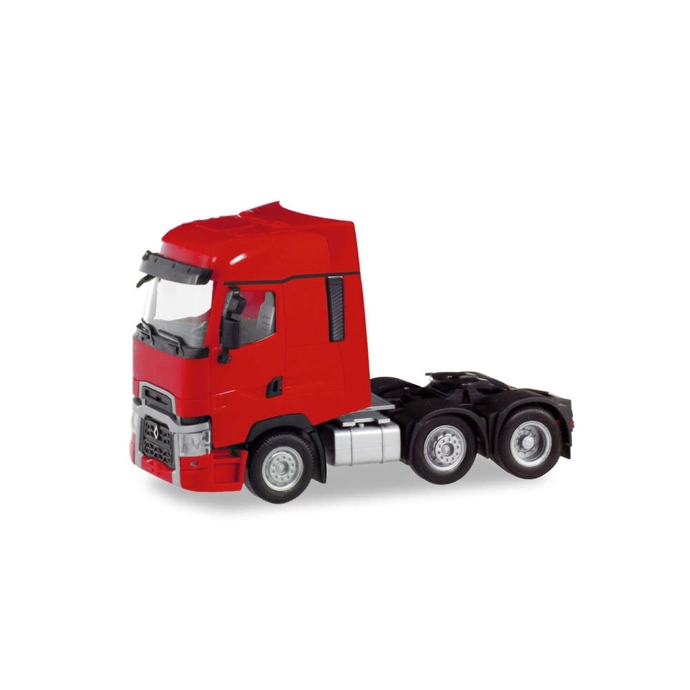 Macheta camion Renault T 6x2 ,Rosu, L:70mm,1:87