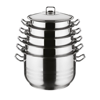 Set oale inox profesionale arian 5 bucati cu capac Set oale inox profesionale arian 5 bucati cu capac
