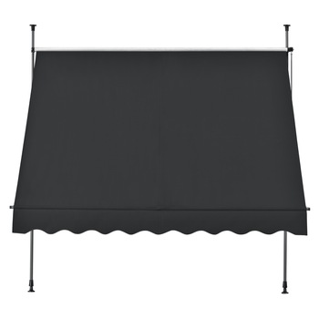 Copertina paravan solar 400 S, pro.tec, 400 x 120 x 200-300 cm, otel/poliester, negru Copertina paravan solar 400 S, pro.tec, 400 x 120 x 200-300 cm, otel/poliester, negru