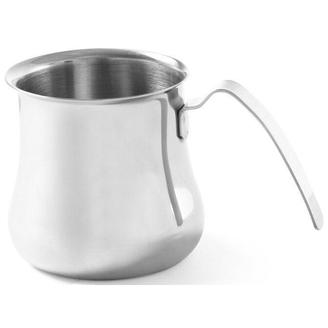 Cana pentru spuma cappuccino, Hendi, Inox, 0.3 litri, 80x(H)80 mm cu maner