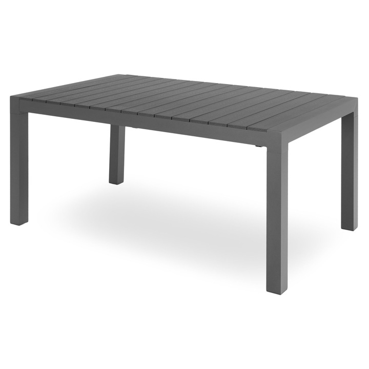 Masa extensibila gradina/terasa, Maison Mex ENCORE, L.160/210 l.95 H.74cm, negru