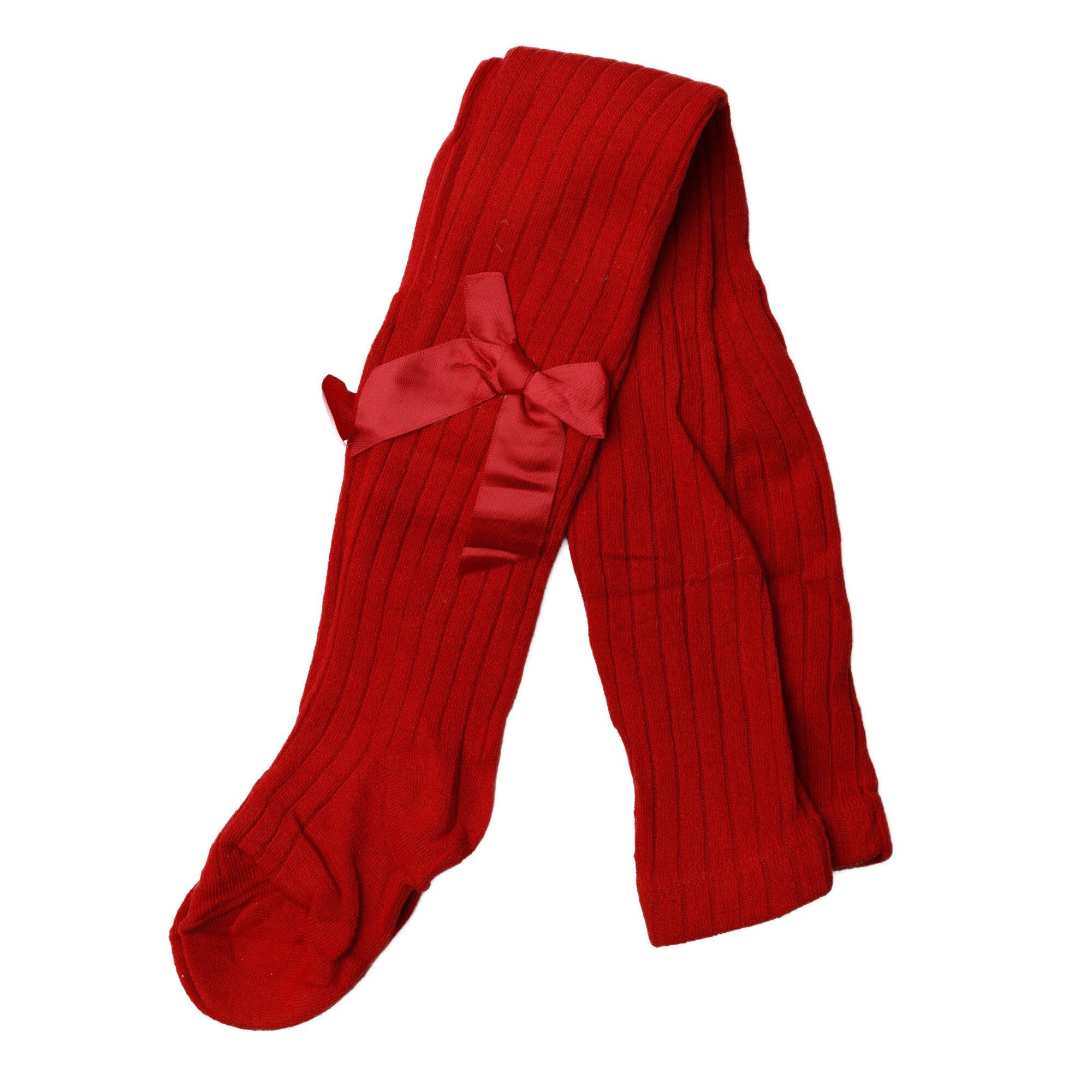 Dres, cu fundite, pentru fete, bumbac, rosu