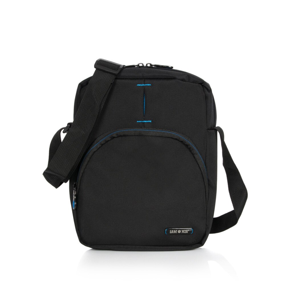 Geanta de umar LAMONZA Modena, Negru/Albastru