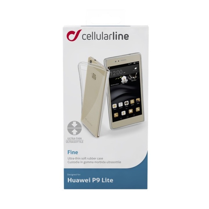 Калъф Fine марка Cellular Line за Huawei P9 Lite, прозрачен