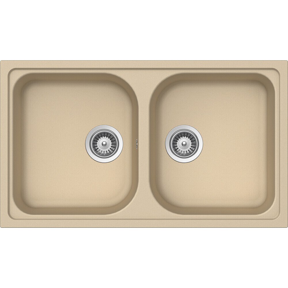 Chiuveta granit Schock Viola N-200 Moonstone, 860 x 500 mm, adancime cuva 200 mm, reversibila, montare pe blat