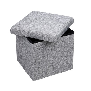 Taburet pliabil, Gri deschis, 15 x 15 x 15 cm Taburet pliabil, Gri deschis, 15 x 15 x 15 cm