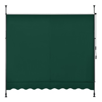 Copertina paravan solar 200 DG, pro.tec, 200 x 120 x 200-300 cm, otel/poliester, verde inchis Copertina paravan solar 200 DG, pro.tec, 200 x 120 x 200-300 cm, otel/poliester, verde inchis